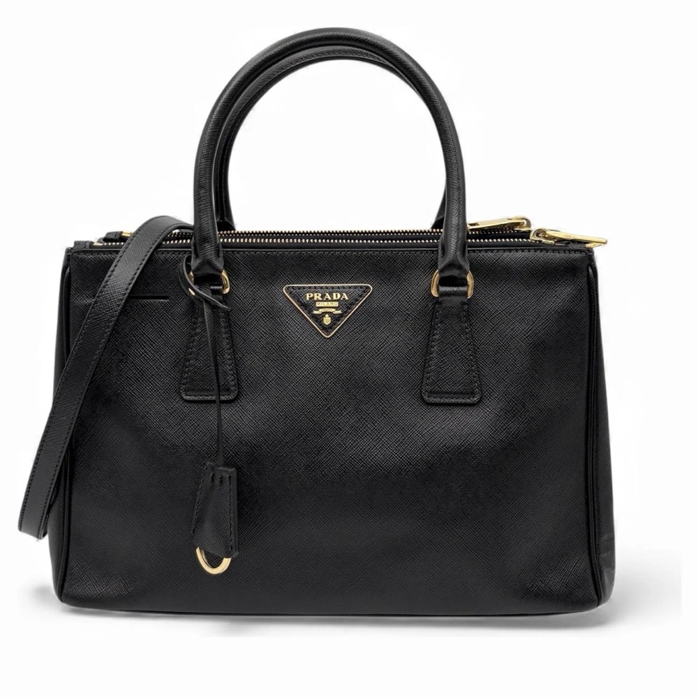 Prada Black Saffiano Leather Satchel - Picture 2 of 9
